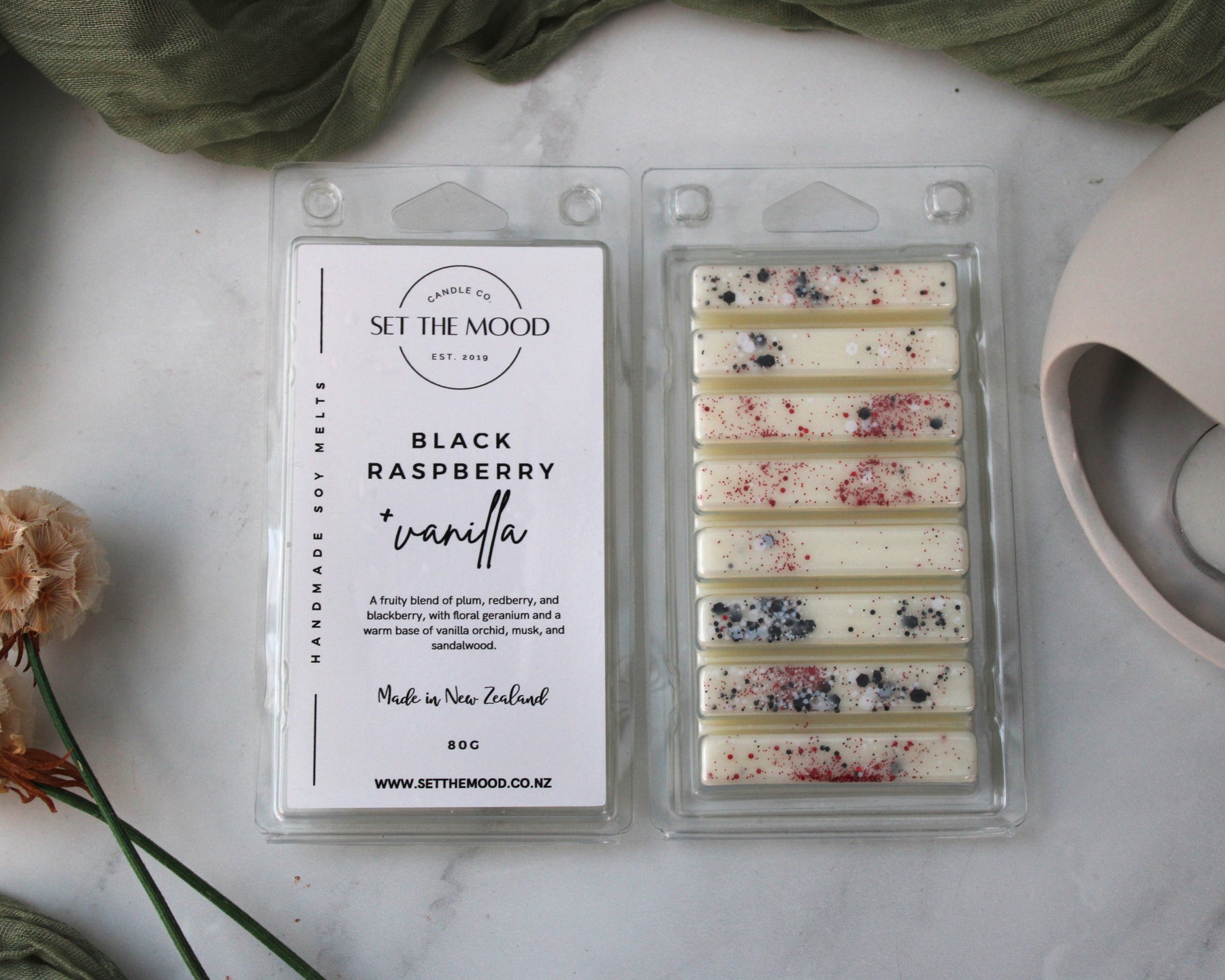 Black Raspberry & Vanilla Wax Melt – Set The Mood NZ